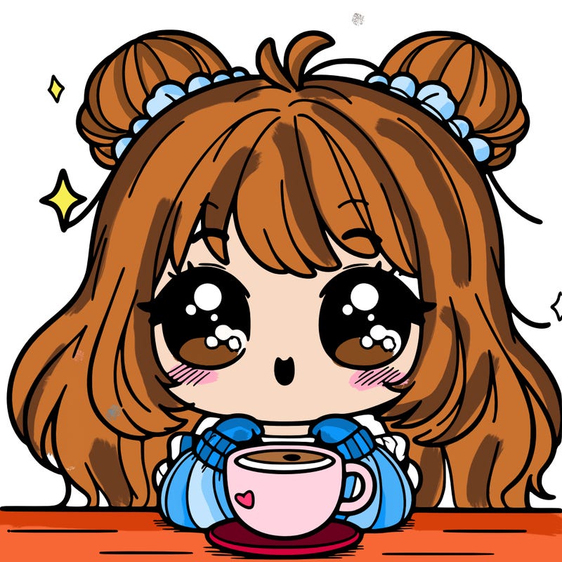 cute girl drinking coffee