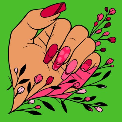 nails with french tip