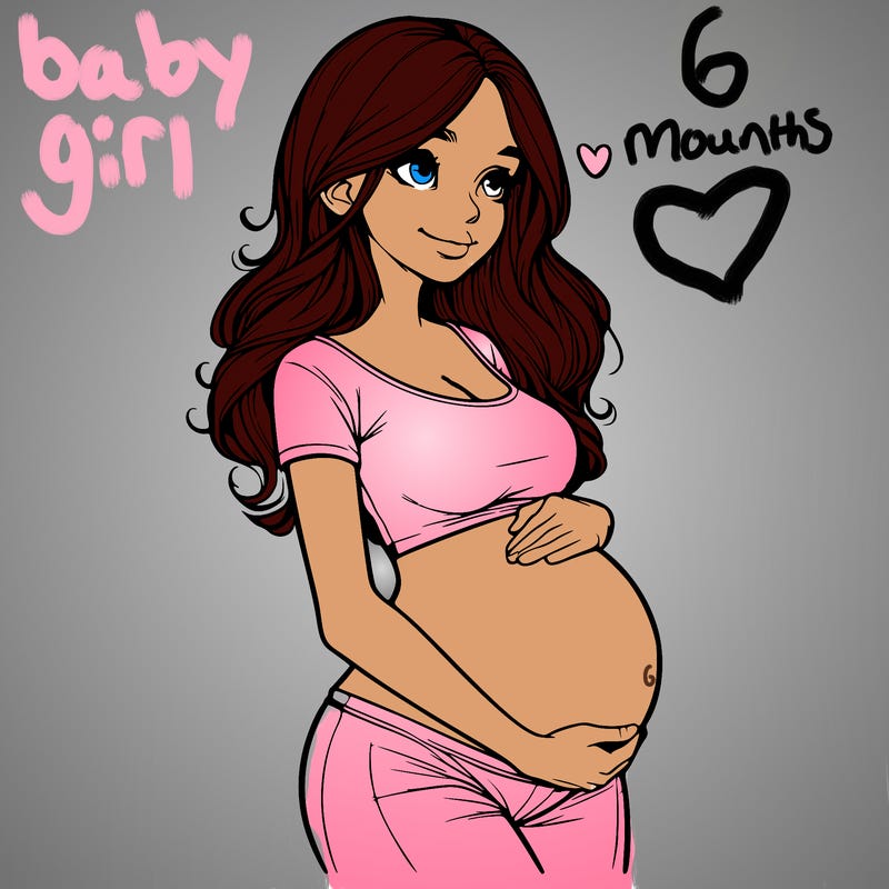 realistic pregnant girl