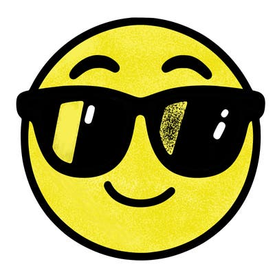 emoji with sunglasses