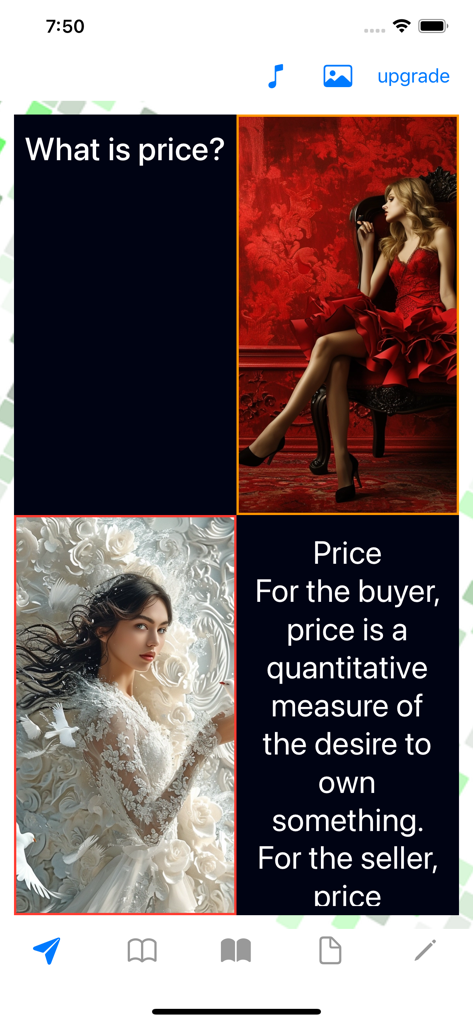 Psychology: Behavioral Pricing - Schermata educativa dall'app Psicologia Prezzi Comportamentali che definisce il prezzo come misura del desiderio