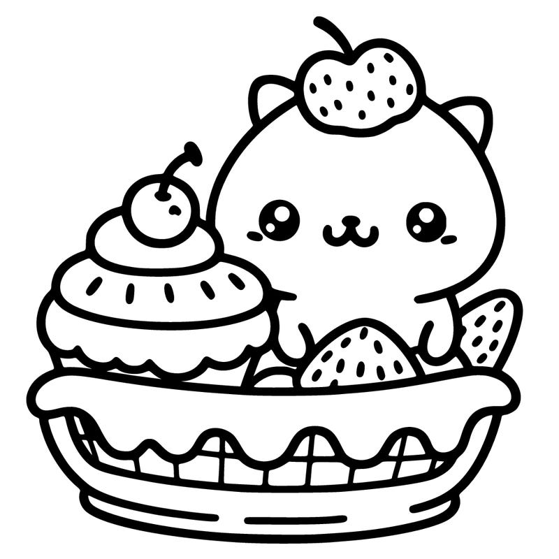 cute animal dessert