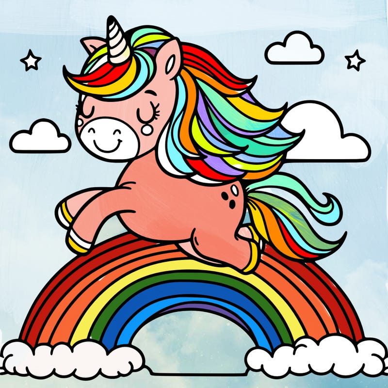 over the rainbow unicorn