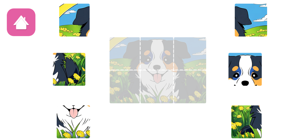 Autism Learning Games For Kids - Educational dog puzzle for children in a sensory friendly learning app