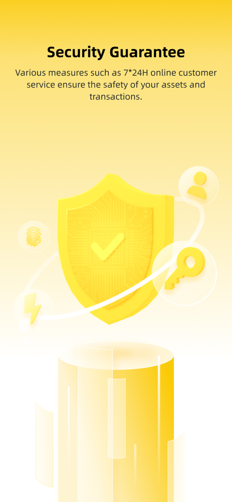 LootBar - LootBar app screen highlighting its security guarantee and 24/7 customer support features