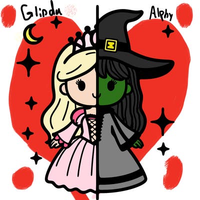 split princess and witch