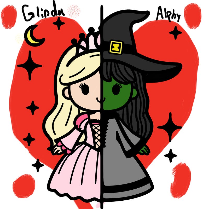 split princess and witch