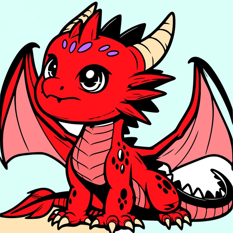 fierce baby night dragon