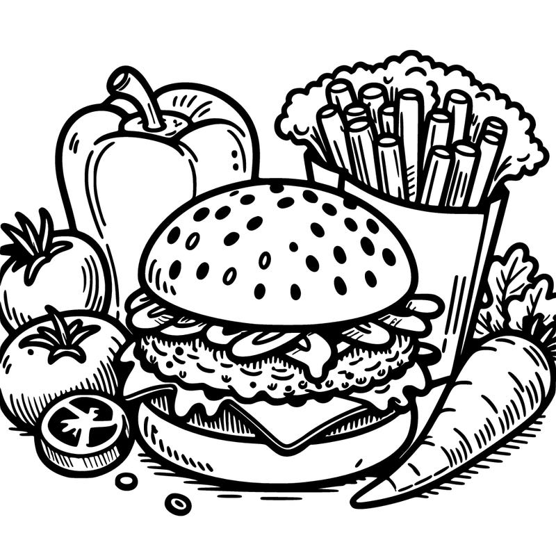 easy food drowing