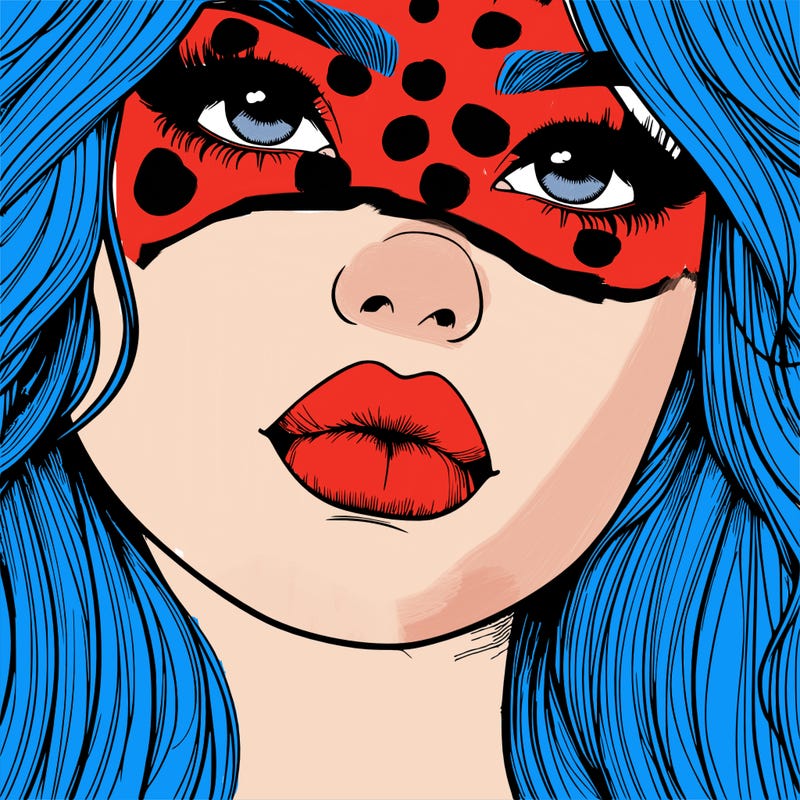 really realistic girl with lips