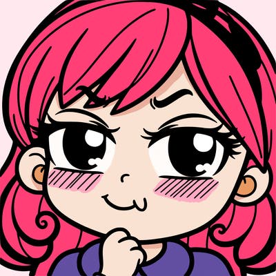 a girl with a nauty look on her face