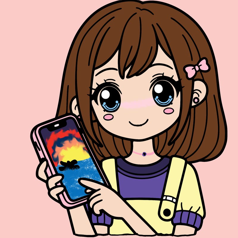 a girl with a cell phone in her hand