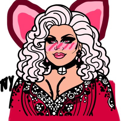 realistic plus size drag queen