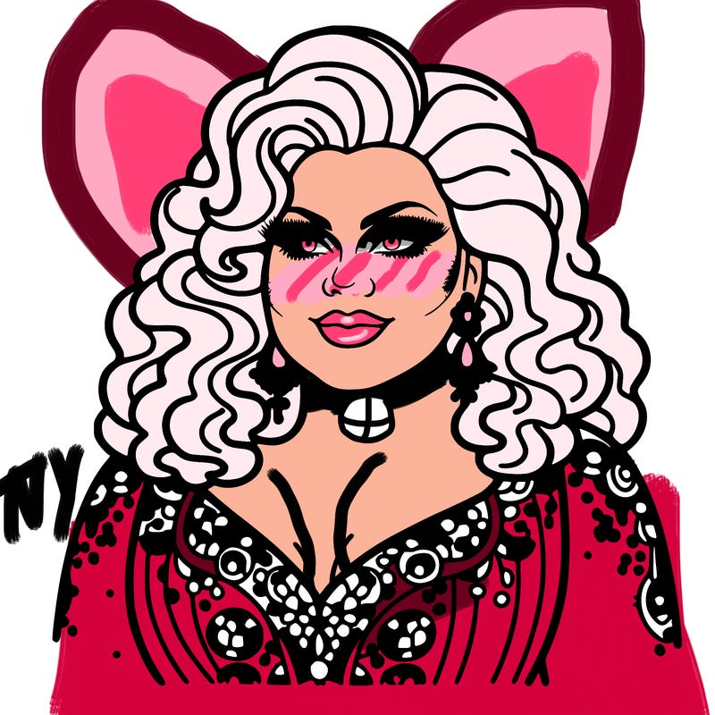 realistic plus size drag queen