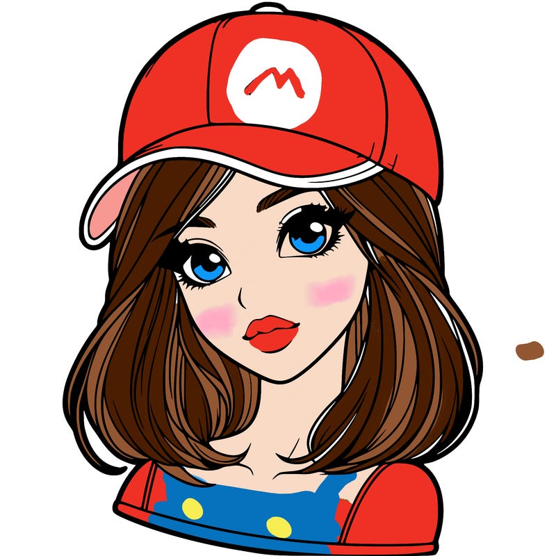 semi realism beautiful girl wearing cap