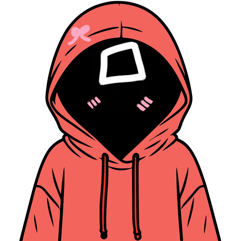 faceless girl in hoodie