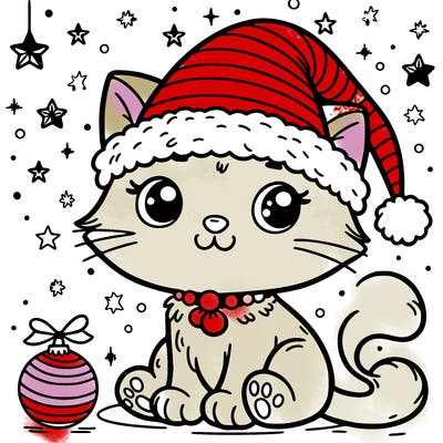 cat christmas