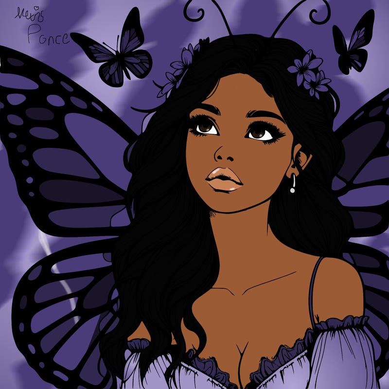 butterfly fairy realistic girl