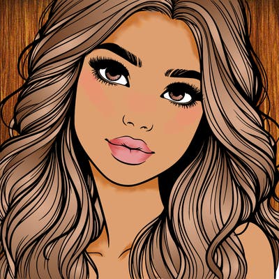 beautiful realistic girl