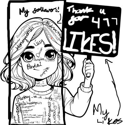 realistic girl holding up a sign