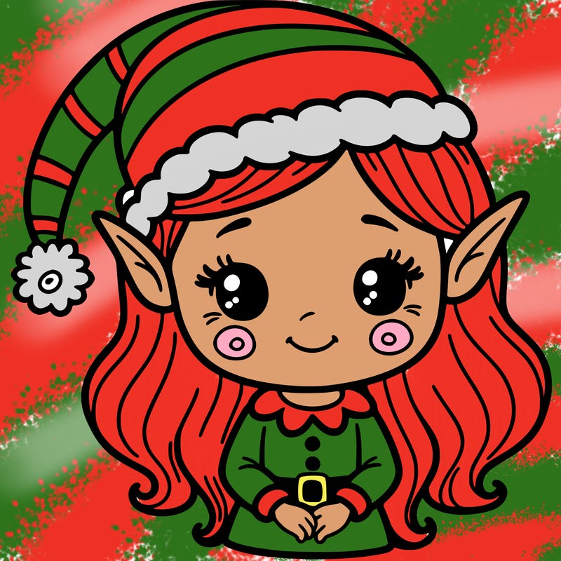 christmas elf girl