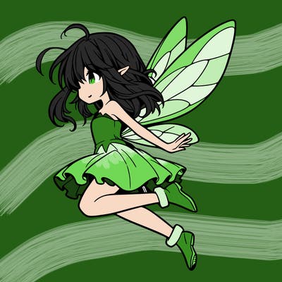 manga fairy flying