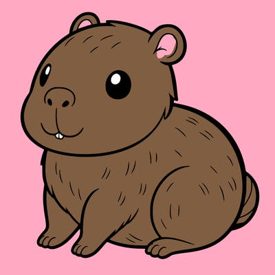 cute capybara