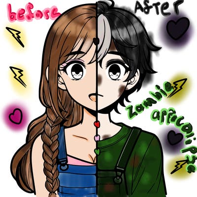 realistic girl boy split