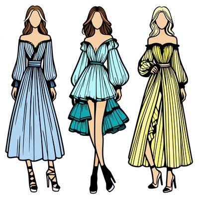 fashion models dresses