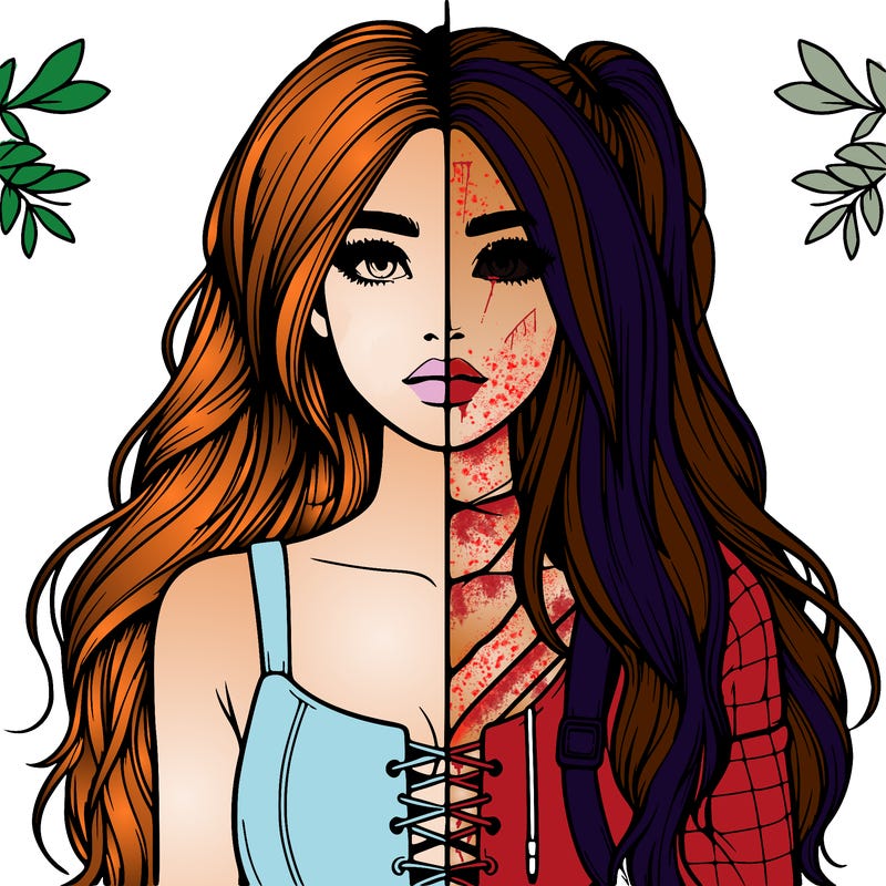 realistic girl split