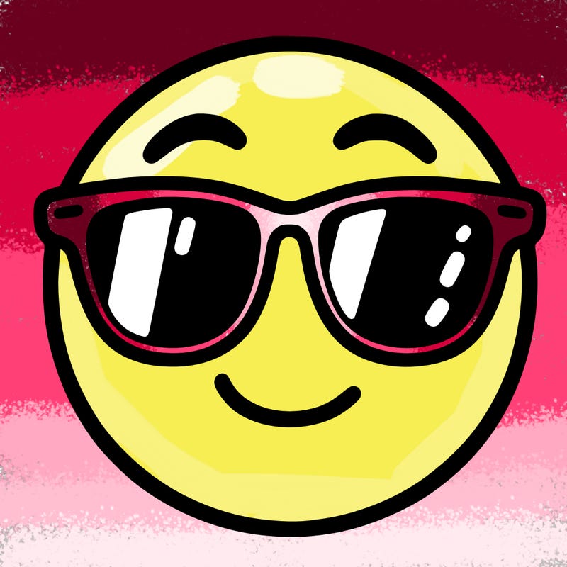 emoji with sunglasses
