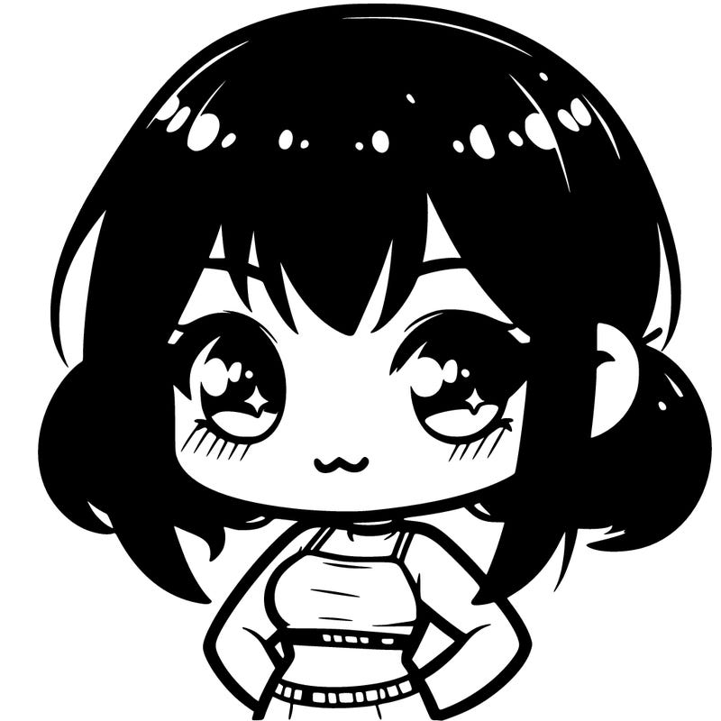 chibi in crop top