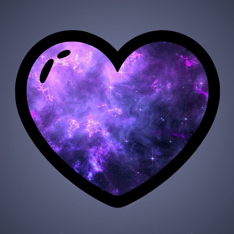 a blank heart