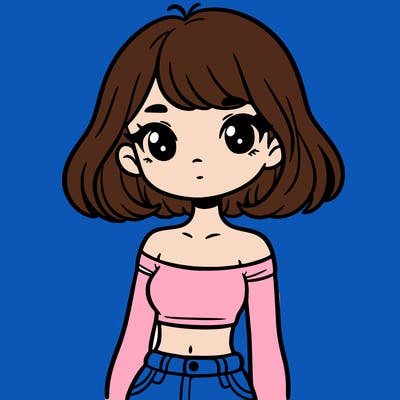 girl in a cute crop top