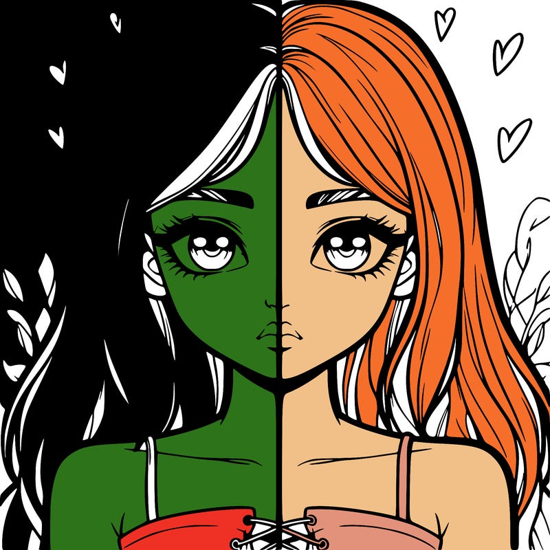 realistic girl split