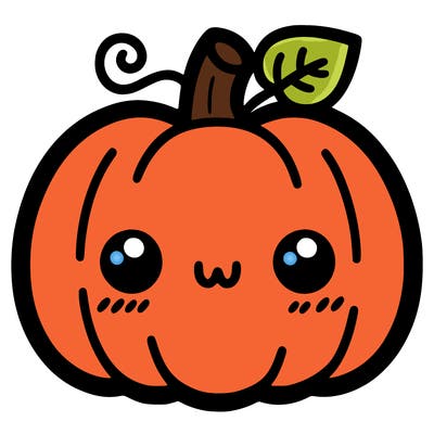 simple halloween pumpkin cute