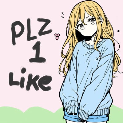 manga teen girl  in a sweater and baggy pants