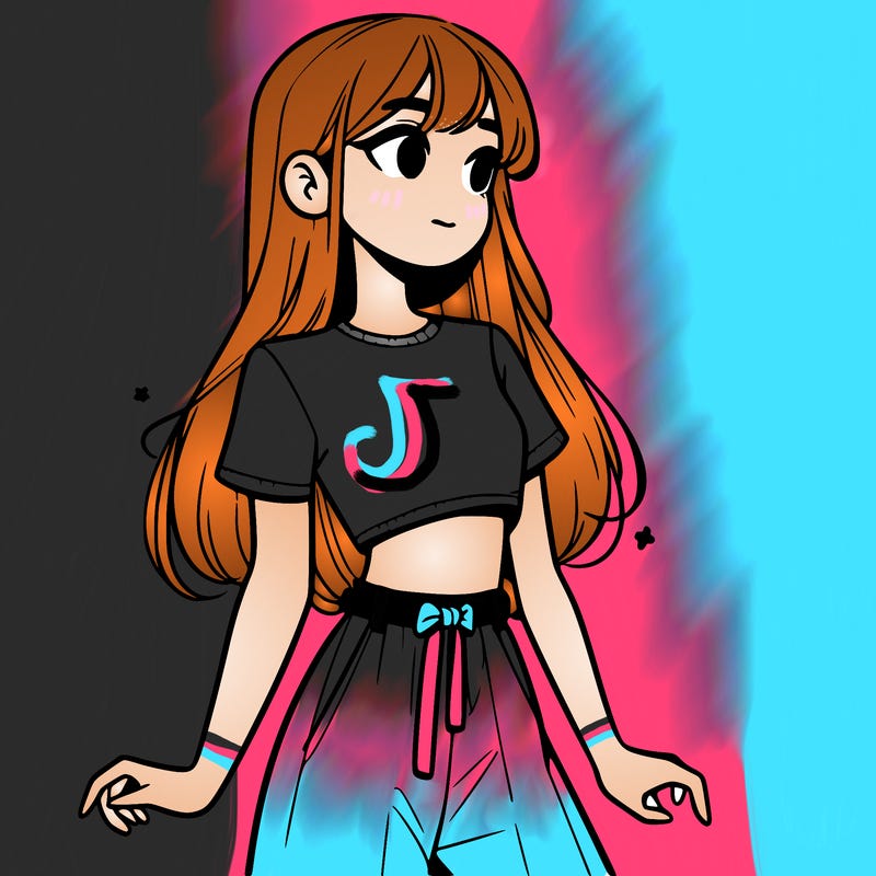 girl in a cute crop top