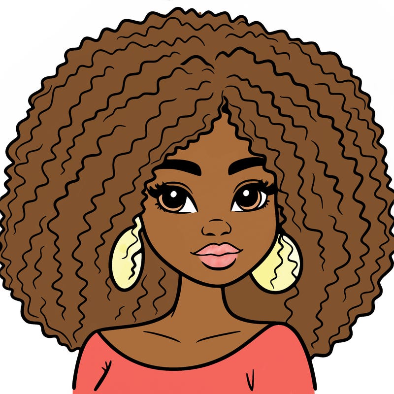 a black women with afro hair