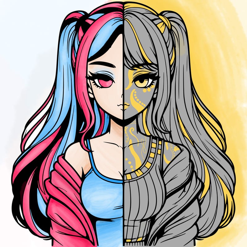 realistic girl split