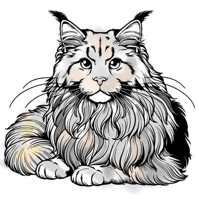 realistic manecoon