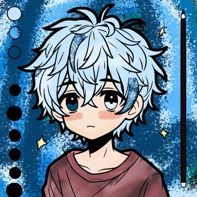 boy. messy hair anime