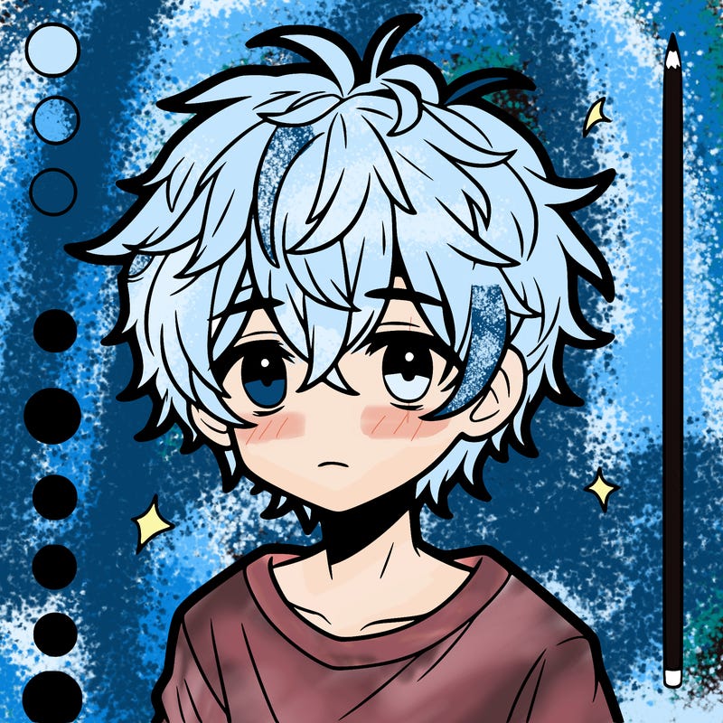 boy. messy hair anime