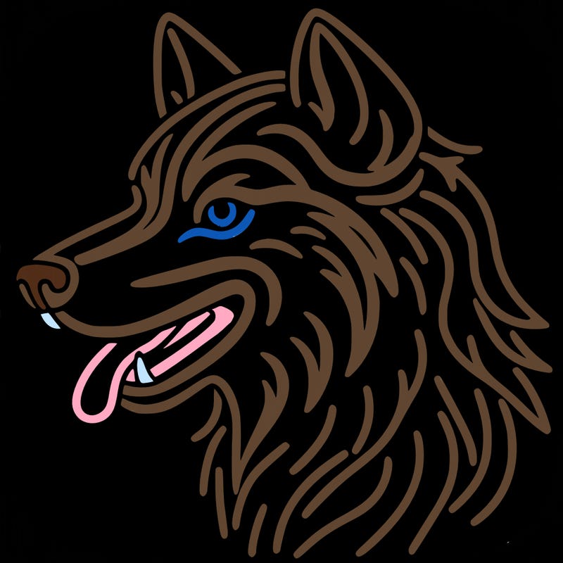 neon wolf