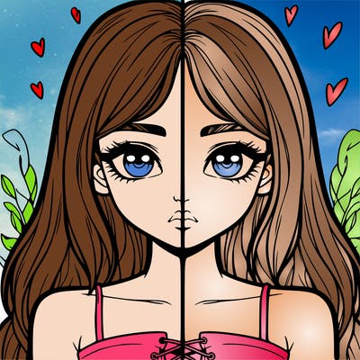 realistic girl split
