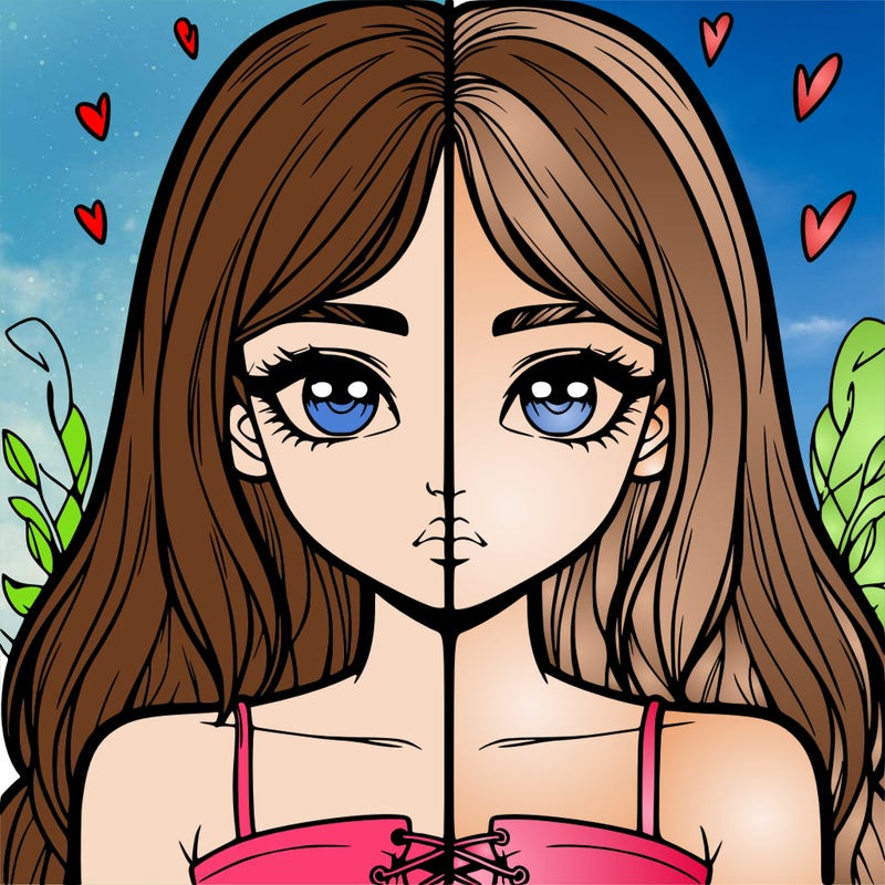 realistic girl split