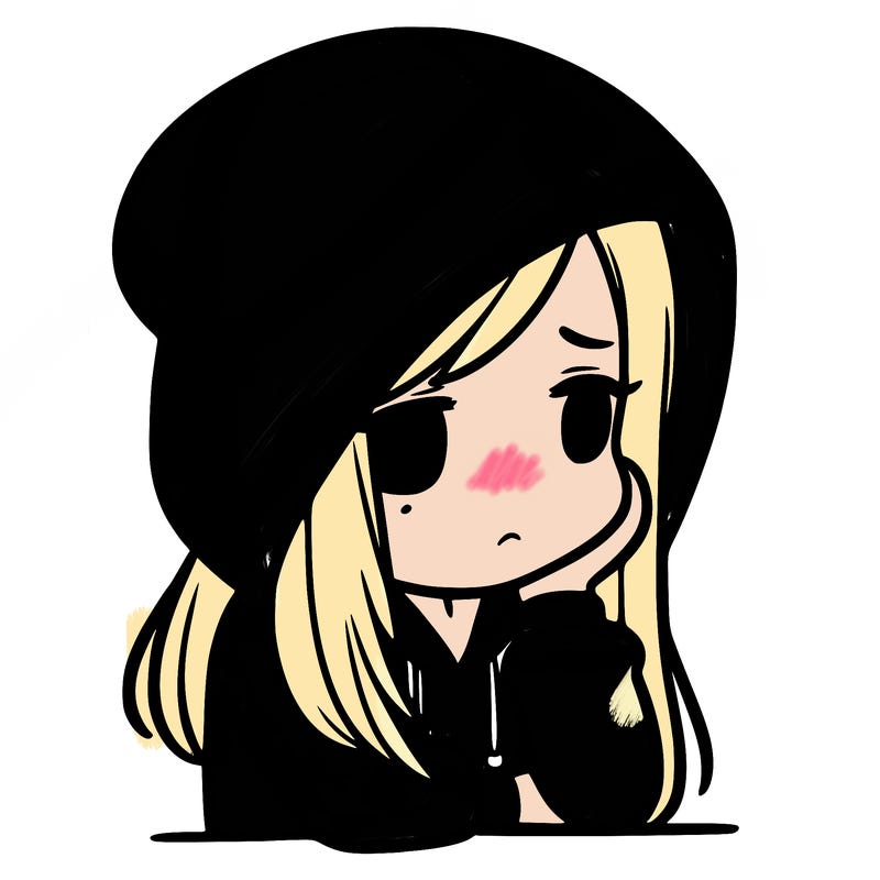 depressed girl in a hoodie