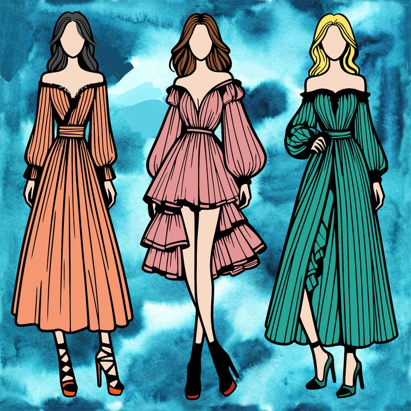 fashion models dresses