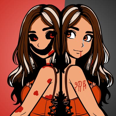 a realistic girl split