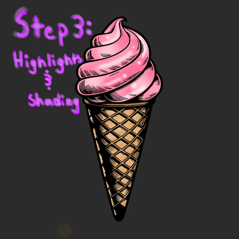 realistic ice cream cone